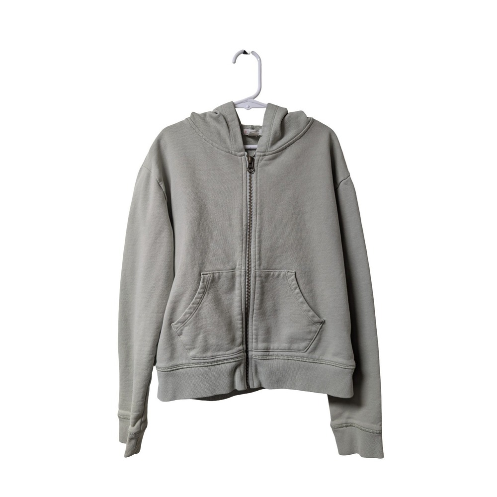 Crewcuts Zip Up Hoodie Sage Green Girls Size L 10/12 -  Like New